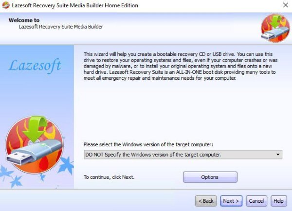 how to use lazesoft windows recovery