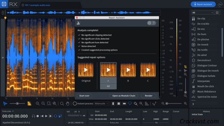iZotope RX 10 Audio Editor Advanced 10.0 Crack (x64) Full Version